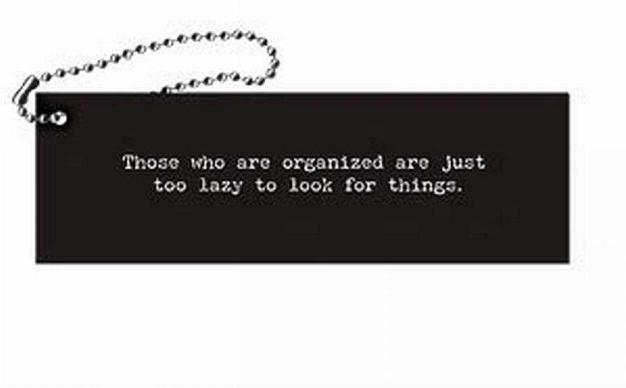 BOOKMARK from Trash Talk by Annie with FUNNY, Sarcastic Sayings...Organized
