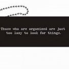BOOKMARK from Trash Talk by Annie with FUNNY, Sarcastic Sayings...Organized