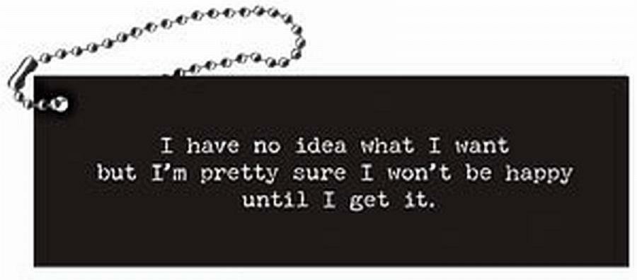 BOOKMARK from Trash Talk by Annie with FUNNY, Sarcastic Sayings...What I Want