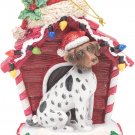 Kurt Adler Dog with Doghouse Christmas Ornament-German Shorthair Pointer