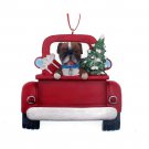 Kurt Adler English Bulldog in Back of Truck Christmas Ornament
