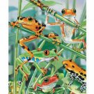 3D BOOKMARK--Hanging Around Frog--Cool Images on a Bookmark w/ Tassel 2.25" X 6"