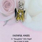 "Thoughtful" Little Angel Pin-Faithful  Angel-Tie Tack Style Pin