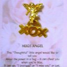 "Thoughtful" Little Angel Pin-Hugs Angel-Tie Tack Style Pin