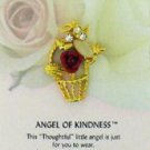 "Thoughtful" Little Angel Pin-Angel of Kindness-Tie Tack Style Pin
