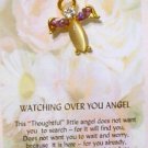 "Thoughtful" Little Angel Pin-Watching Over You Angel-Tie Tack Style Pin