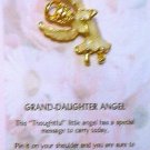 "Thoughtful" Little Angel Pin-Granddaughter Angel-Tie Tack Style Pin
