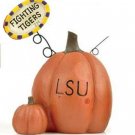 Louisiana Pumpkin Figurine by Blossom Bucket~with FIGHTING TIGERS Sign