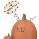 University of Nebraska Pumpkin Figurine by Blossom Bucket-I Love Nebraska Sign