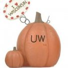 University of Wisconsin Pumpkin Figurine by Blossom Bucket-I LOVE WISCONSIN Sign