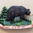Black Bear Magnet-Upper Peninsula of Michigan Souvenir-Resin Magnet