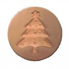 RYCRAFT 2" Round Cookie Stamp with Handle & Recipe Booklet--TANNENBAUM