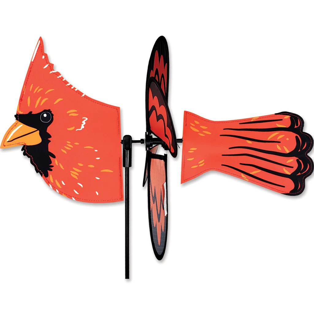 Cardinal Petite Garden Stake Wind Spinner by Premier Kites & Designs