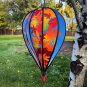 25" Hanging HOT AIR BALLOON-10 Panel Spinner-Fall Leaves by In the Breeze #0997