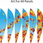 25" Hanging HOT AIR BALLOON-10 Panel Spinner-Fall Leaves by In the Breeze #0997