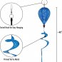 16" Hanging HOT AIR BALLOON Spinner w/Tail-Snowflakes by In the Breeze #0989
