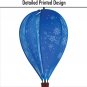 16" Hanging HOT AIR BALLOON Spinner w/Tail-Snowflakes by In the Breeze #0989