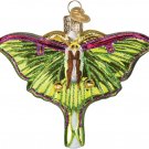 Luna Moth Blown Glass Christmas Ornament by Old World Christmas