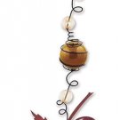 Sunset Vista Designs Glass & Metal Maple Fall Leaves Bouncy Hanging Decoration #RB041