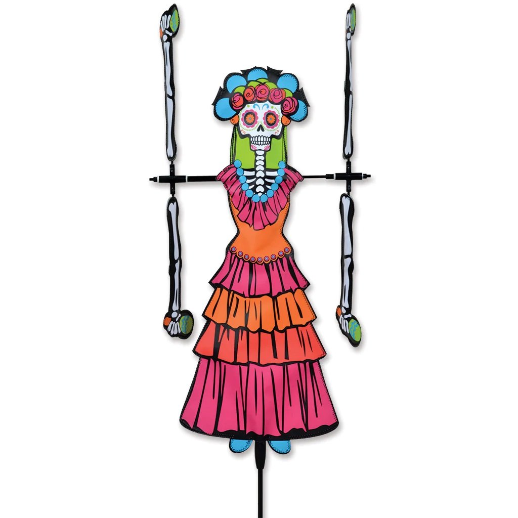 Day of the Dead WOMAN Whirligig Wind Spinner by Premier Kites #21926