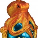 Octopus Blown Glass Christmas Ornament by Old World Christmas--#12129