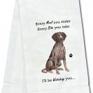 E&S Pets German Shorthair Kitchen Towel 18" by 26"--100% Cotton, Machine Washable