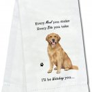 E&S Pets Golden Retriever Kitchen Towel 18" by 26"--100% Cotton, Machine Washable