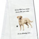 E&S Pets Yellow Labrador Kitchen Towel 18" by 26"--100% Cotton, Machine Washable