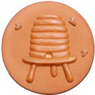 RYCRAFT 2" Round Cookie Stamp with Handle & Recipe Booklet--BEES AND HIVE