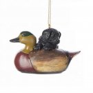 Kurt Adler Black Labrador with Duck Decoy Christmas Ornament #D2995