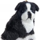 Furry Dogs Christmas Ornament by Kurt Adler #2242--3" by 4"--Boston Terrier