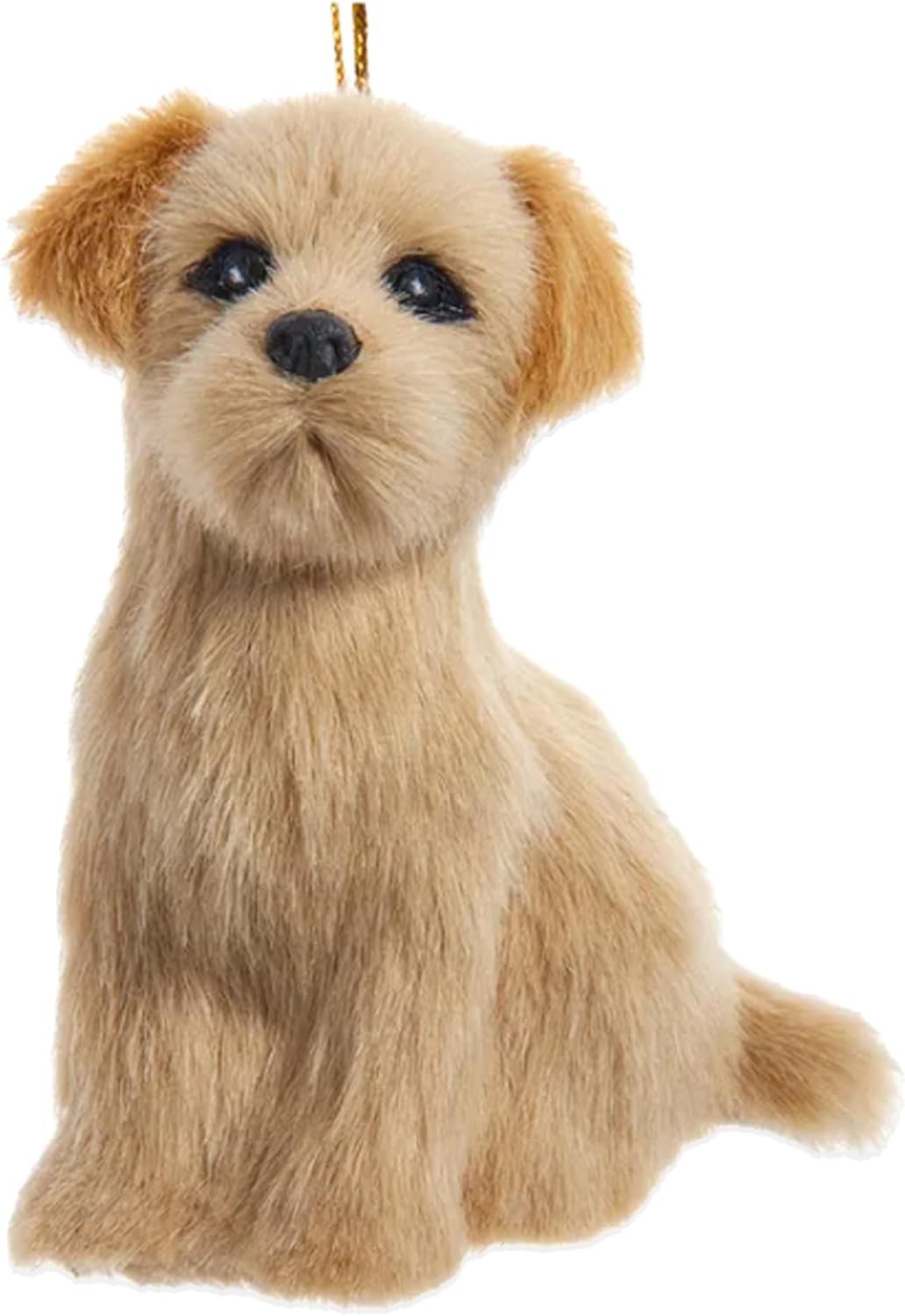 Furry Dogs Christmas Ornament by Kurt Adler #2242--3" by 4"--Golden Retriever
