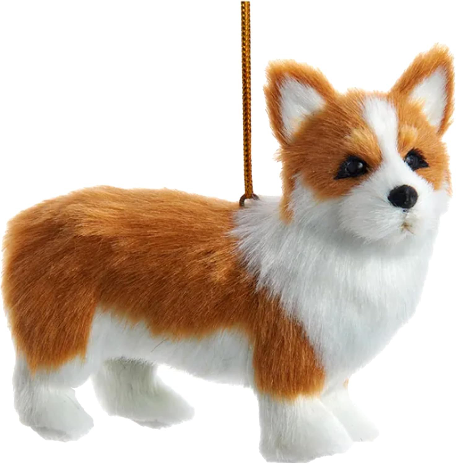 Furry Dogs Christmas Ornament by Kurt Adler #2242--3" by 4"--Welsh Corgi