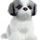 Furry Dogs Christmas Ornament by Kurt Adler #2242--3" by 4"--Shih Tzu Grey/White