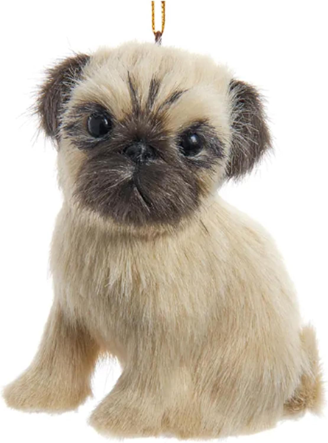 Furry Dogs Christmas Ornament by Kurt Adler #2242--3" by 4"--Pug