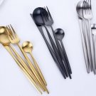 Gold Plated Flatware Set Stainless Steel Cutlery
