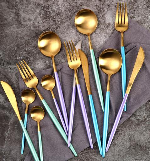 Stainless steel tableware silverware set