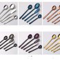 Stainless steel tableware silverware set Gold full set cutlery