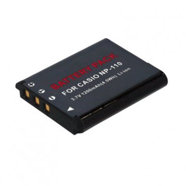 3.70V 1200mAh camera battery for Casio NP-110 NP-110DBA Exilim EX-FC200S