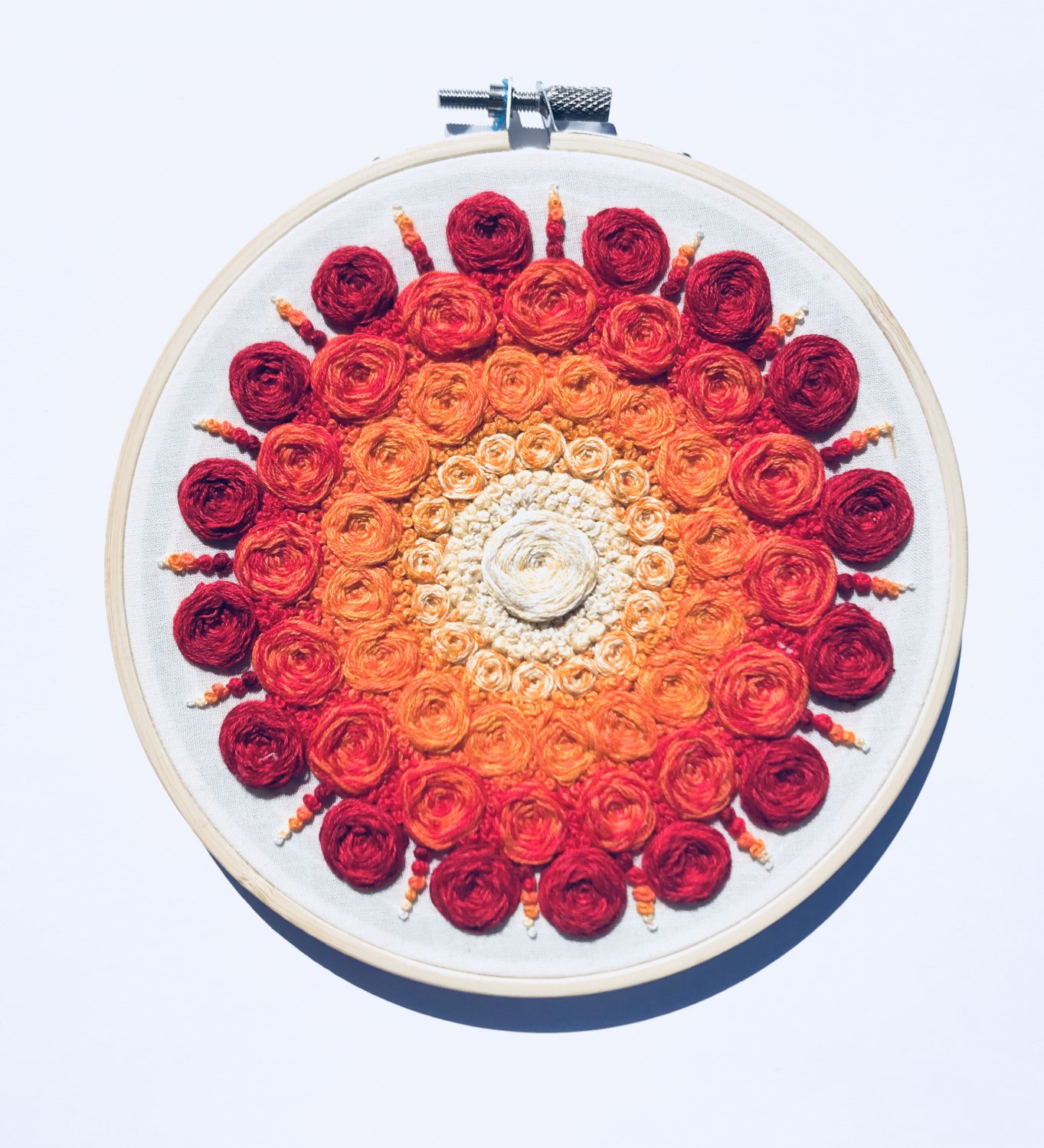 Woven Rose Sunset Mandala