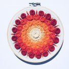Woven Rose Sunset Mandala