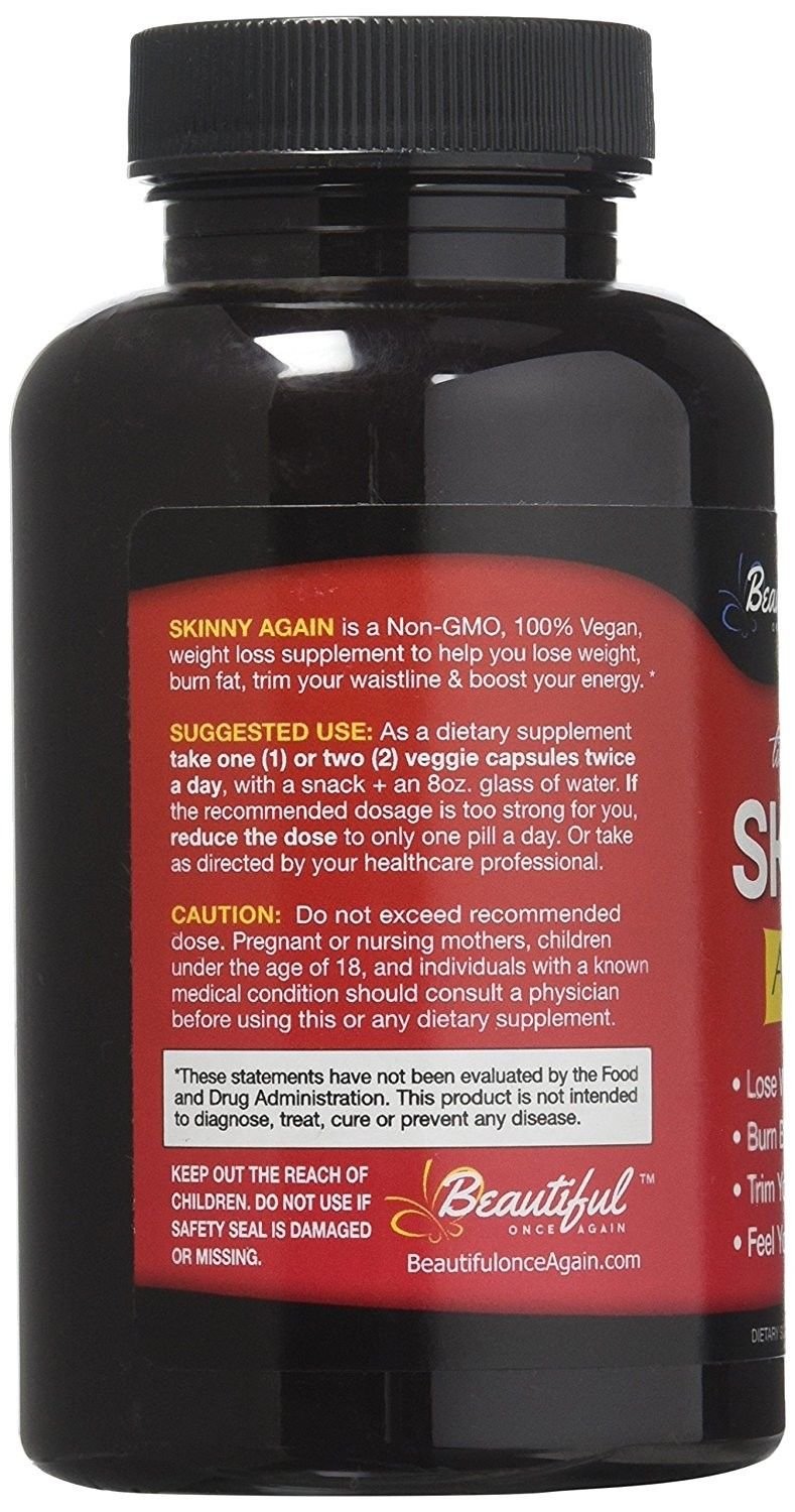 Diet Pills SKINNY AGAIN Lose Weight FAST Safe, NonGMO amp Gluten