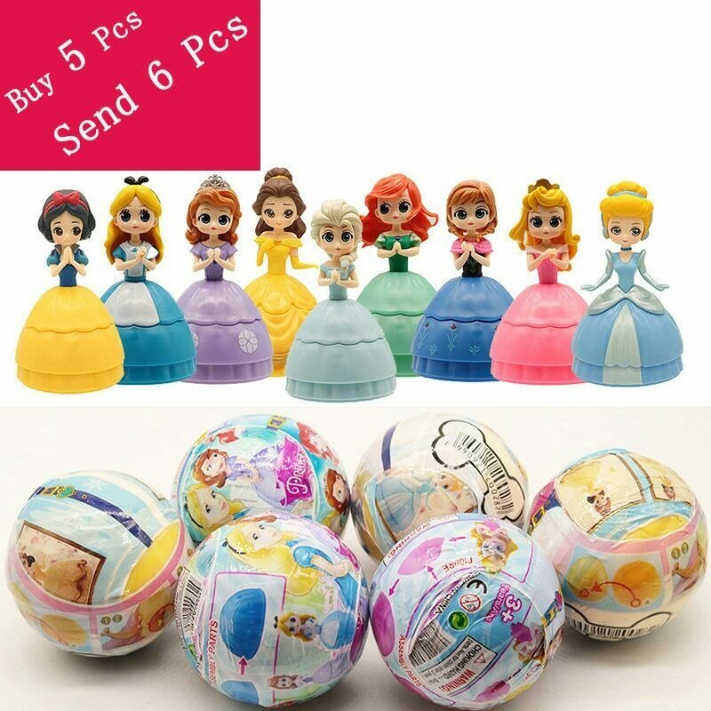 5 Inch Princess Belle Cinderella LOL Baby Dolls In Egg PVC Action Figures LOL