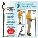 bestforyou11 Campbell Posture Cane Walking foldable Cane with Adjustable Heights Seen on TV