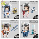 Space Station Saturn V Rocket Building Blocks City Shuttle Satellite Astronaut Figure Man Bricks