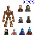 09 pcs Guardians of the Galaxy Building Block Minifigures Lego Compatible Toy Gift