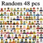 Pack of 48 Randam Minifigures Logo compatible Action Figures Building Blocks Toy set Gift for kids