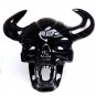 12" Stunning Giant Obsidian Skull hand-carved crystal Skull Skeleton Only 1 NH1