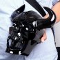 12" Stunning Giant Obsidian Skull hand-carved crystal Skull Skeleton Only 1 NH1
