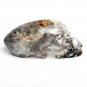 5.9" Natural Ghost Clear Quartz Crystal Skull long Alien sculpture ET Maya YL14